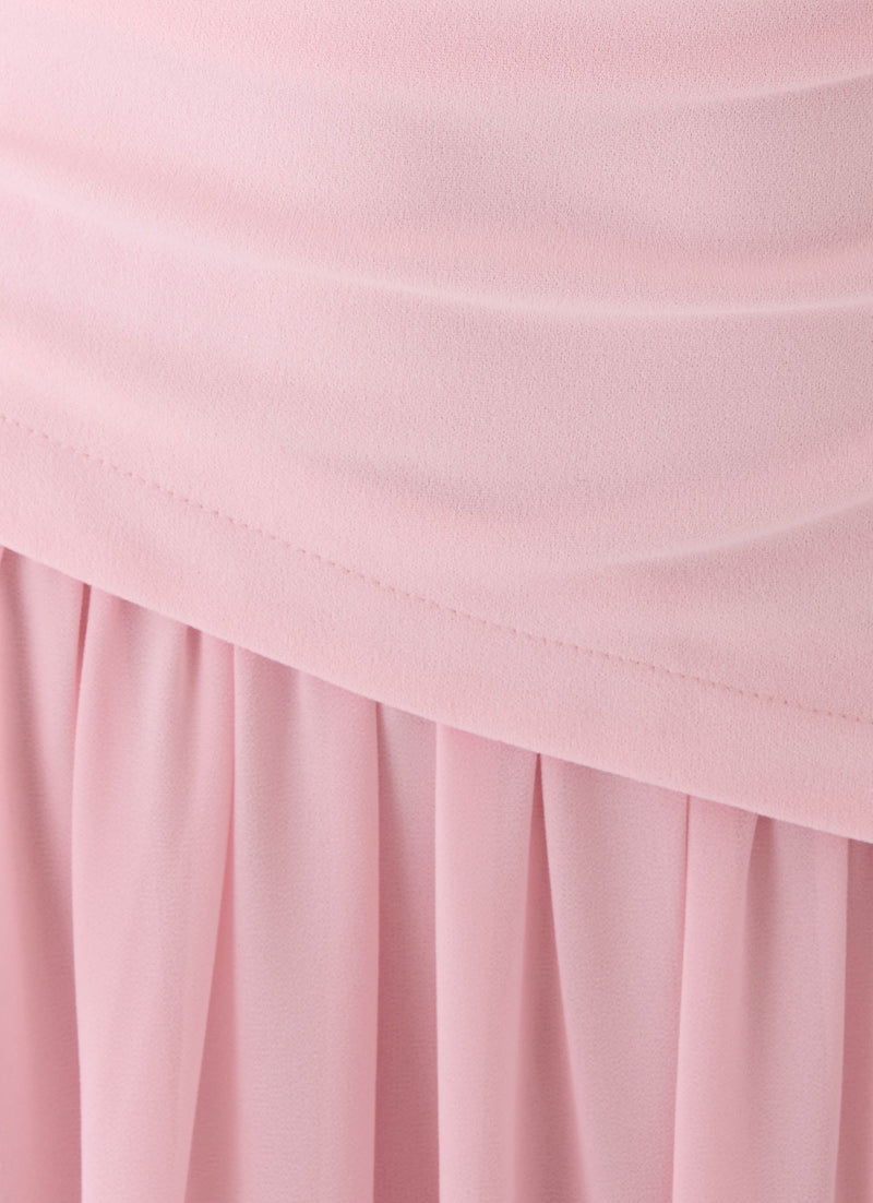 Sancha Scarf Maxi Dress - Soft Pink