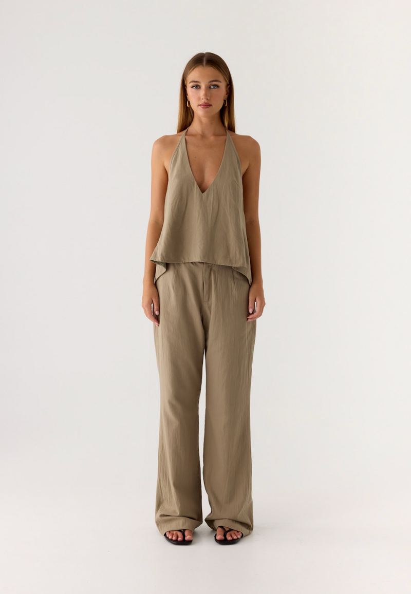 Ingrid Top - Sand Brown
