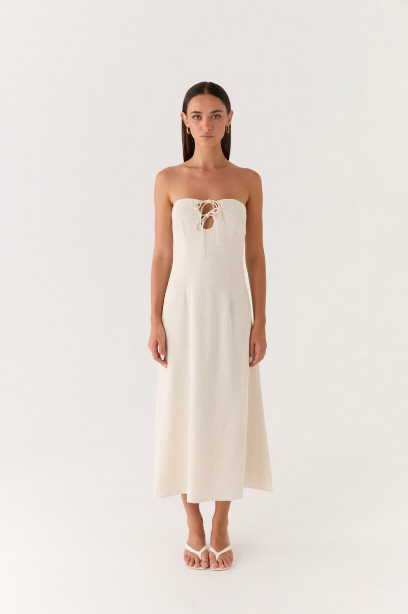 Sun Searching Midi Dress - Oatmeal