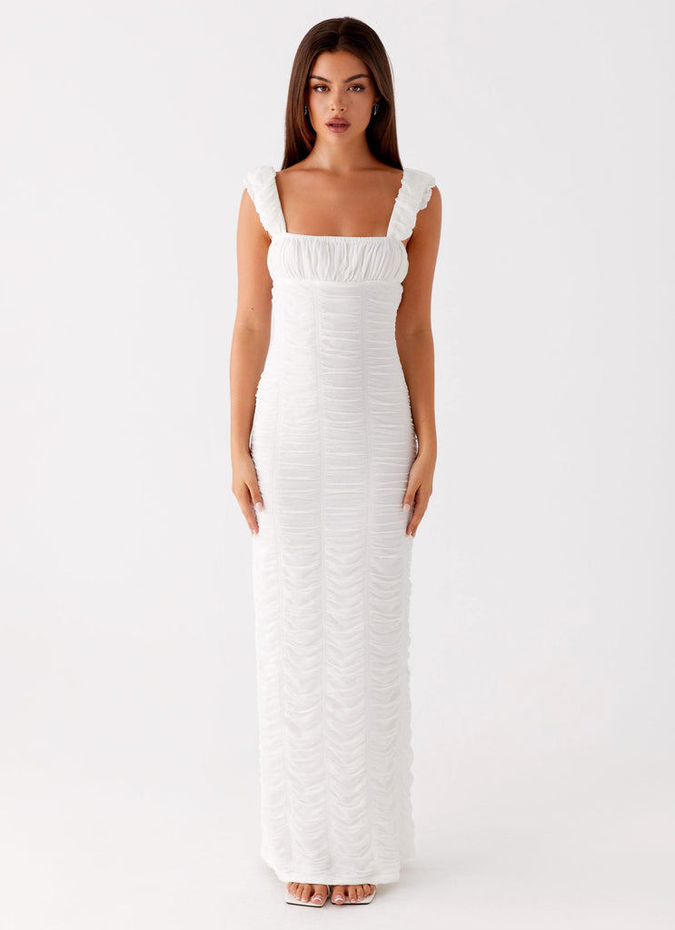 Senses Midi Dress - White