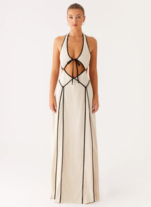 Sonnet Cotton Maxi Dress - Oatmeal