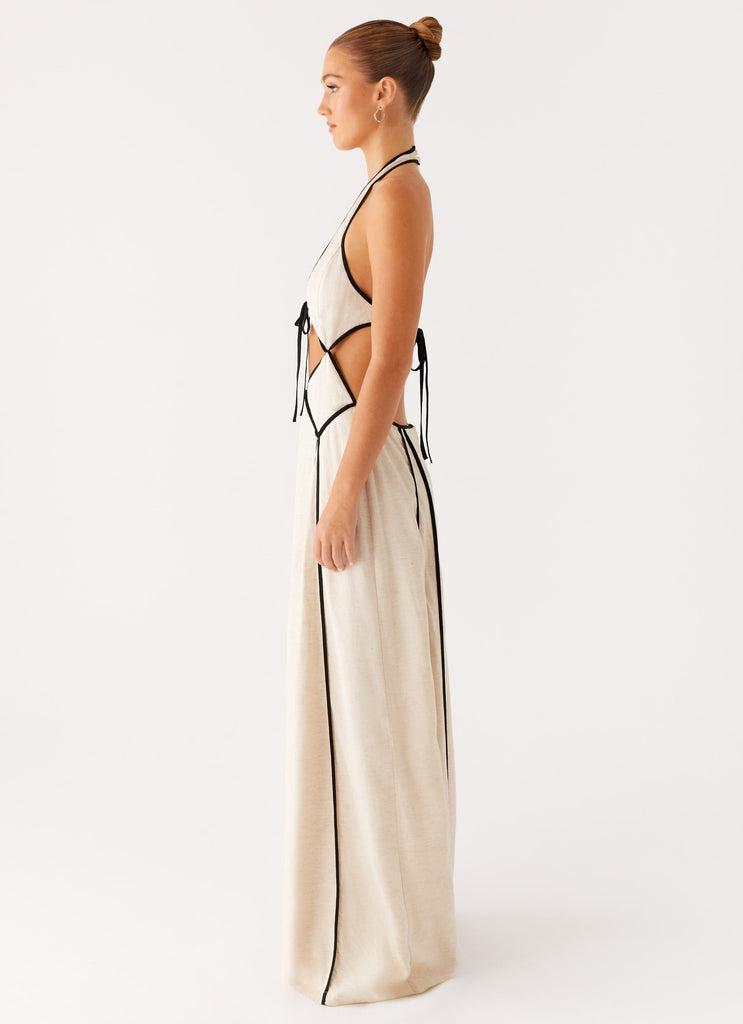 Sonnet Cotton Maxi Dress - Oatmeal