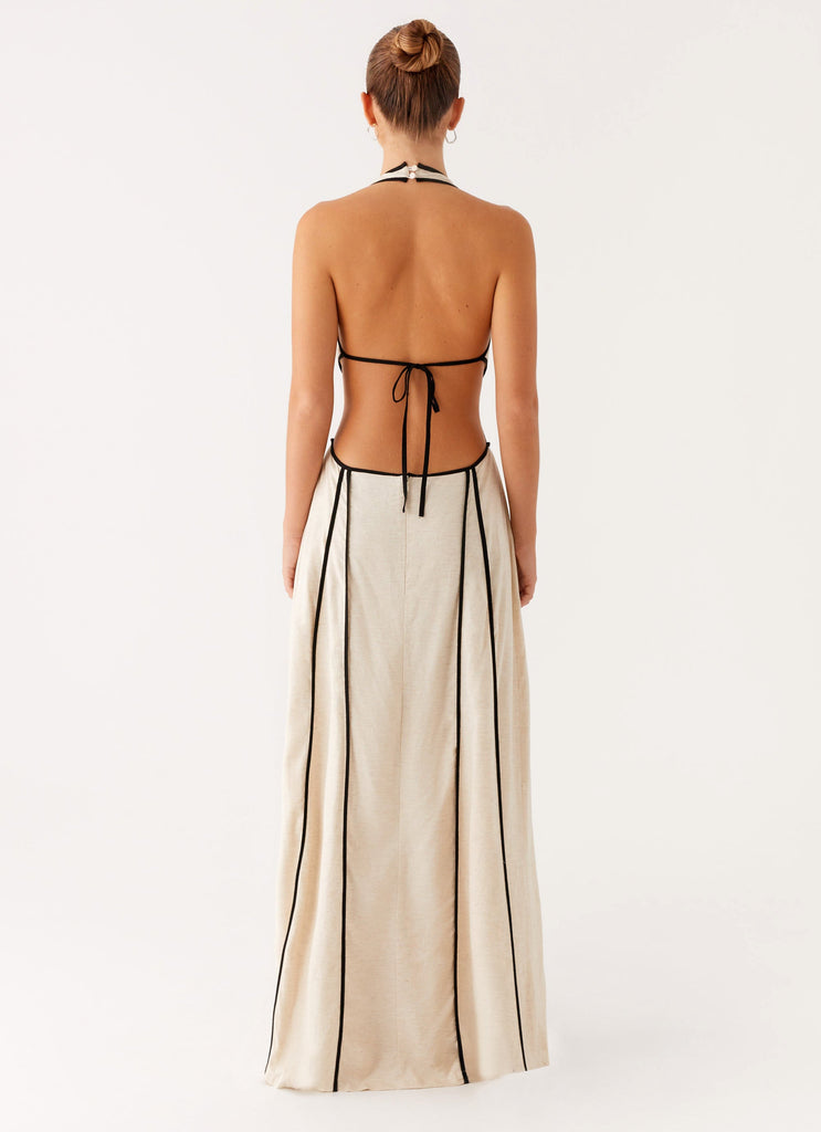 Sonnet Cotton Maxi Dress - Oatmeal