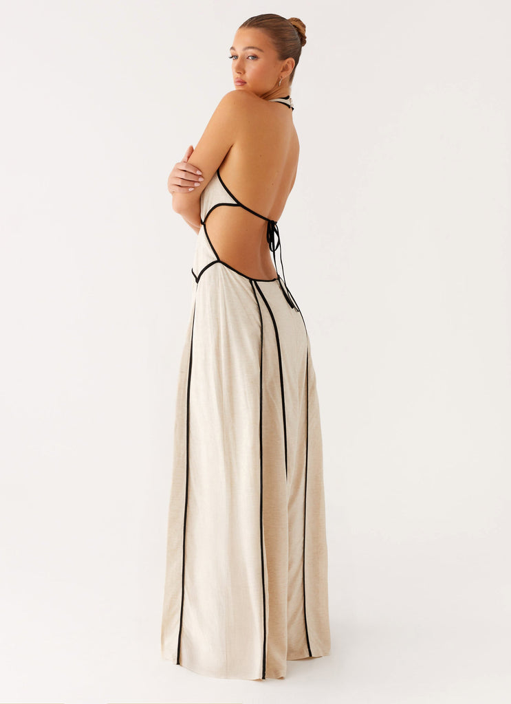 Sonnet Cotton Maxi Dress - Oatmeal