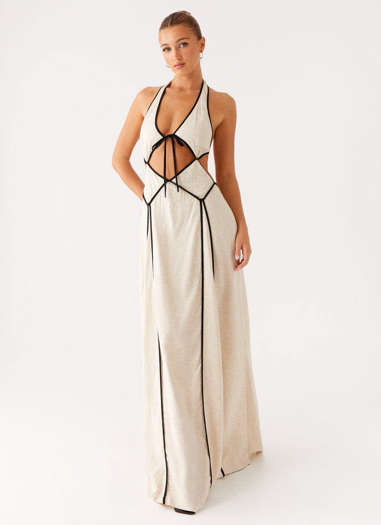 Sonnet Cotton Maxi Dress - Oatmeal