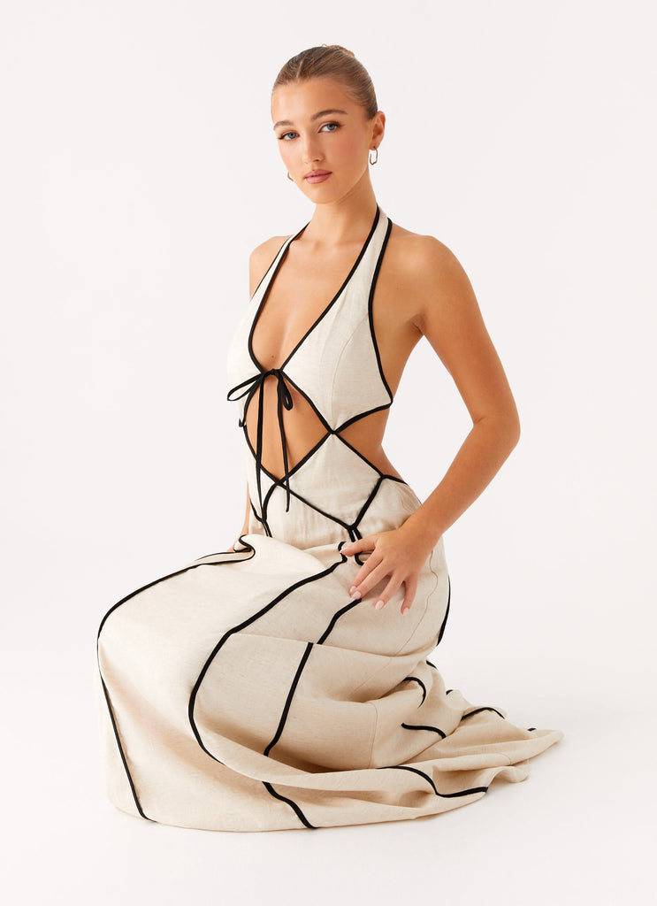 Sonnet Cotton Maxi Dress - Oatmeal