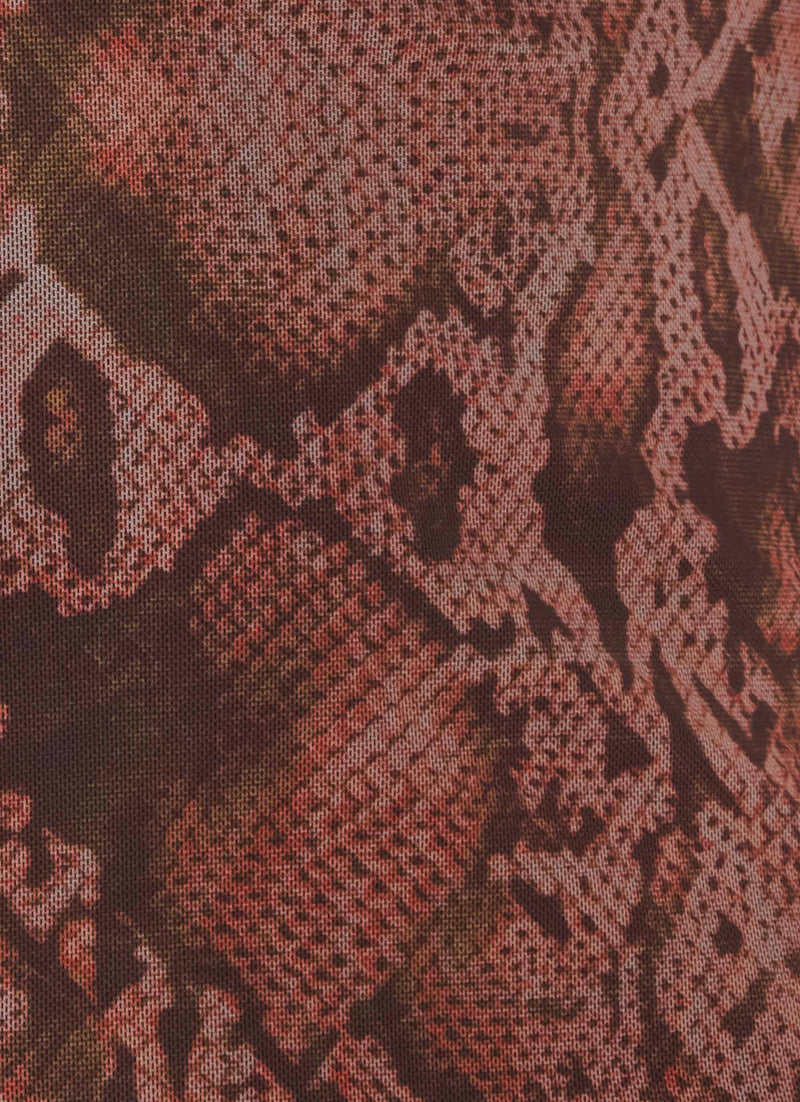 Strike First Keyhole Top - Snake Print