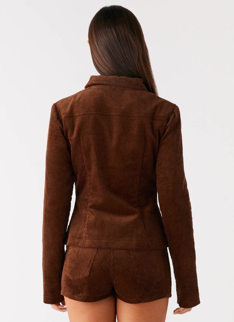 Taliyah Cord Jacket - Walnut