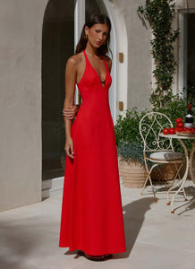 Zana Maxi Dress - Red