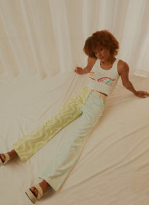 Ma Belle Pants - Ocean Wave - Peppermayo