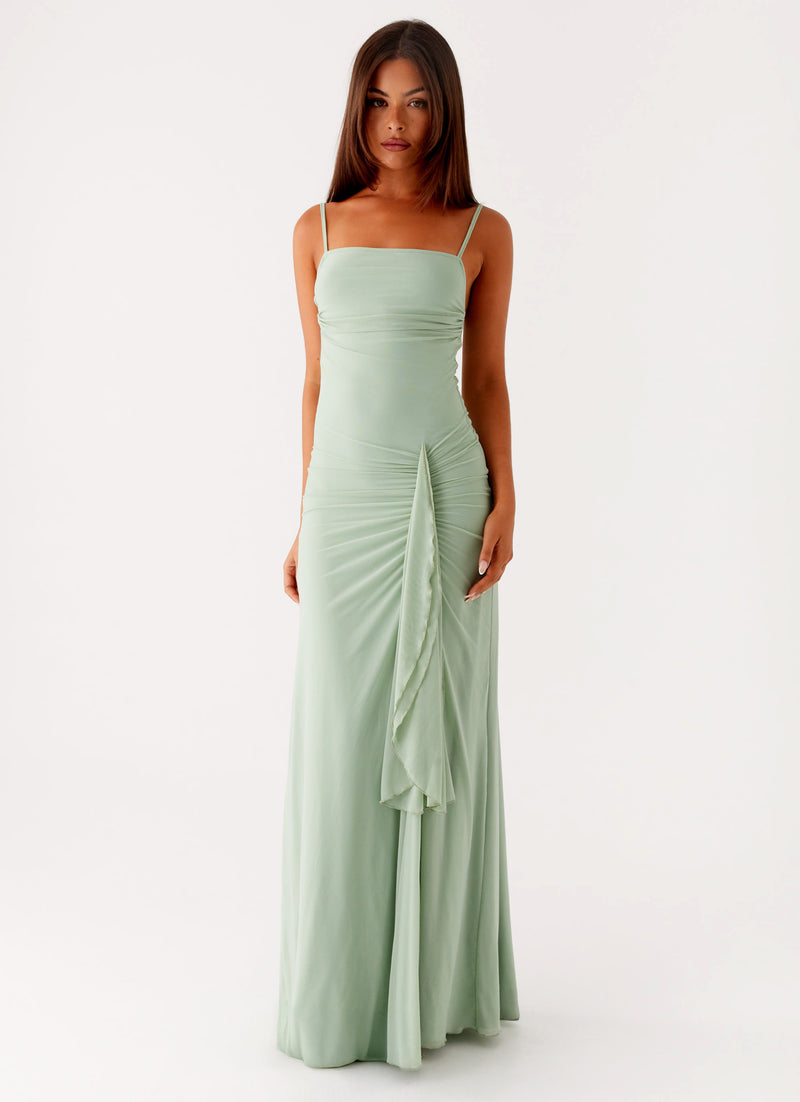 Amphi Maxi Dress Sage 6 Peppermayo