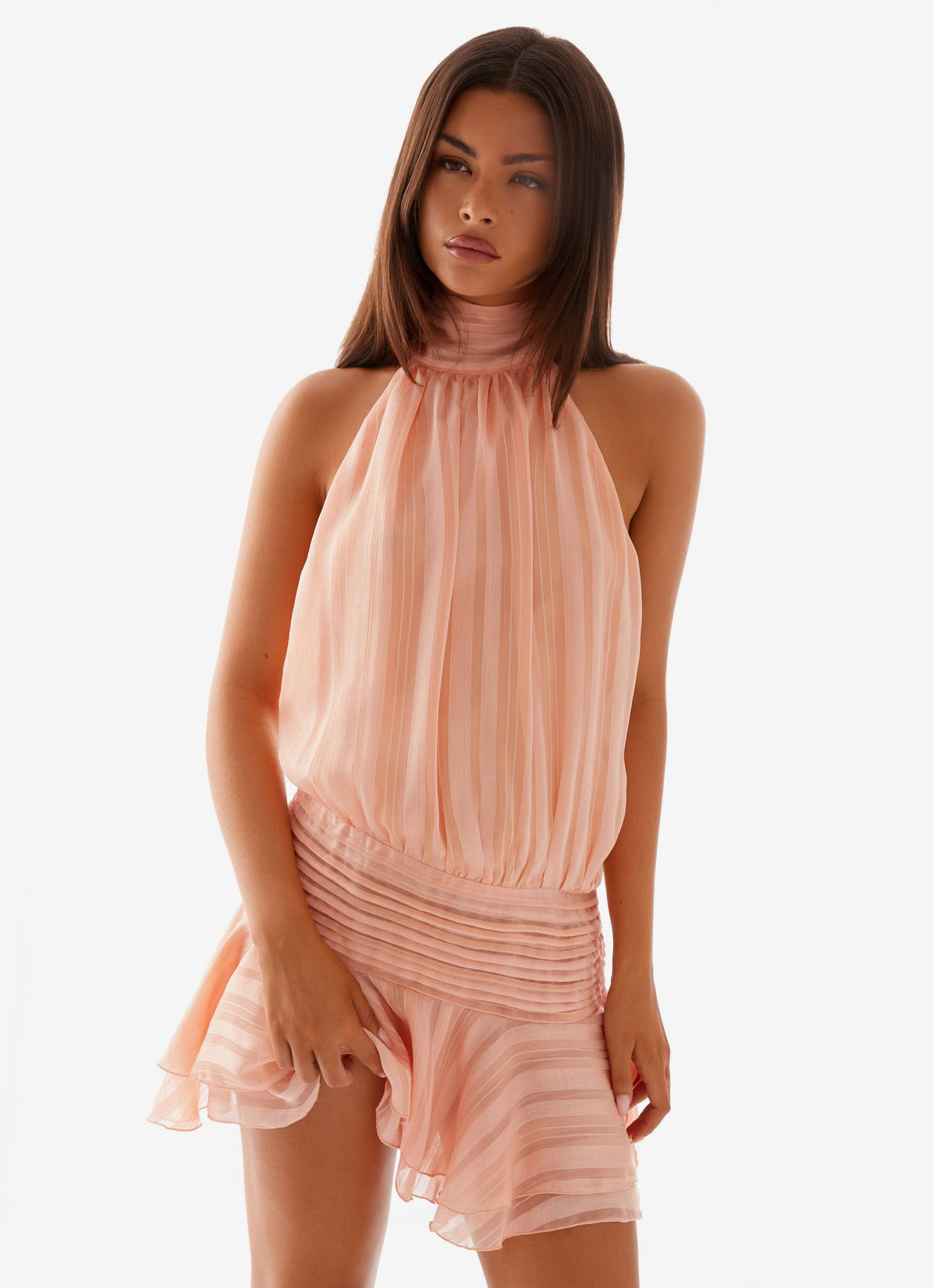 Willow-Chiffon-Mini-Dress-Orange-5-Peppermayojpg