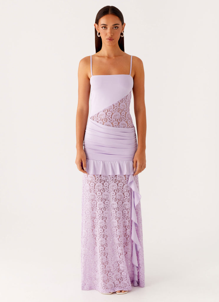 New Romance Maxi Dress Lilac 1 Peppermayo