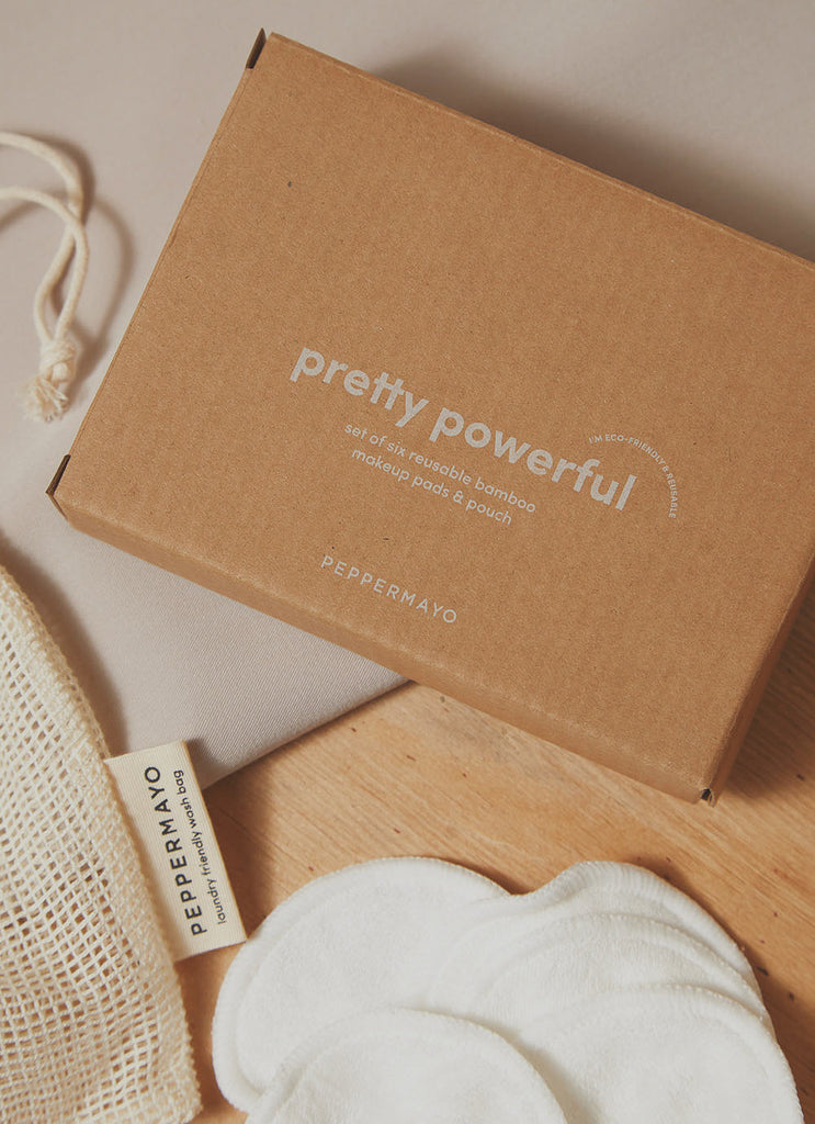 Eco Re-Usable Makeup Pads - Natural