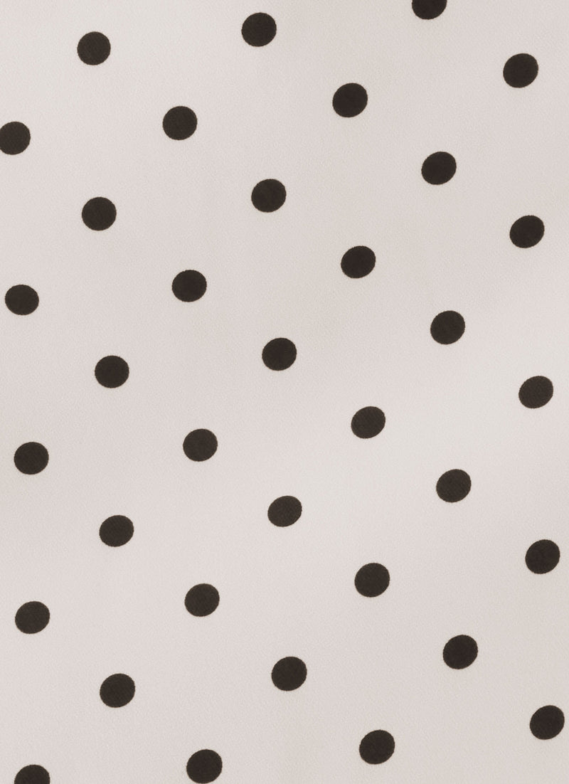 Aaliyah Micro Skort - Cream Polka Dot