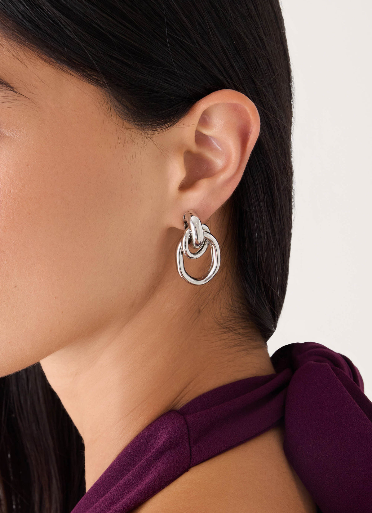 Above It Earrings - Silver
