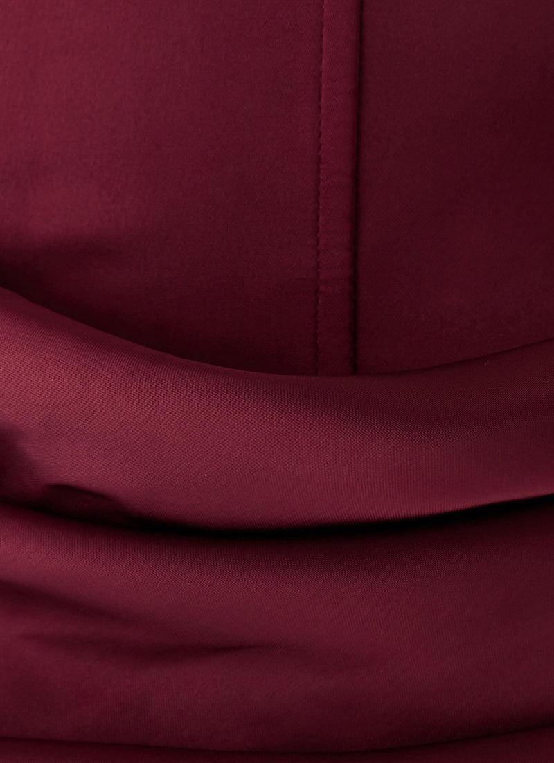 Adara Corset Maxi Dress - Burgundy