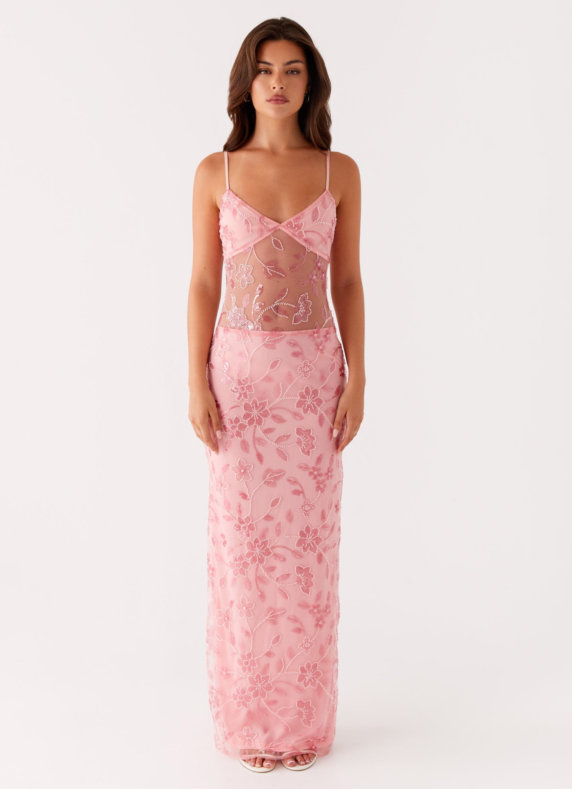 Akira Beaded Maxi Dress