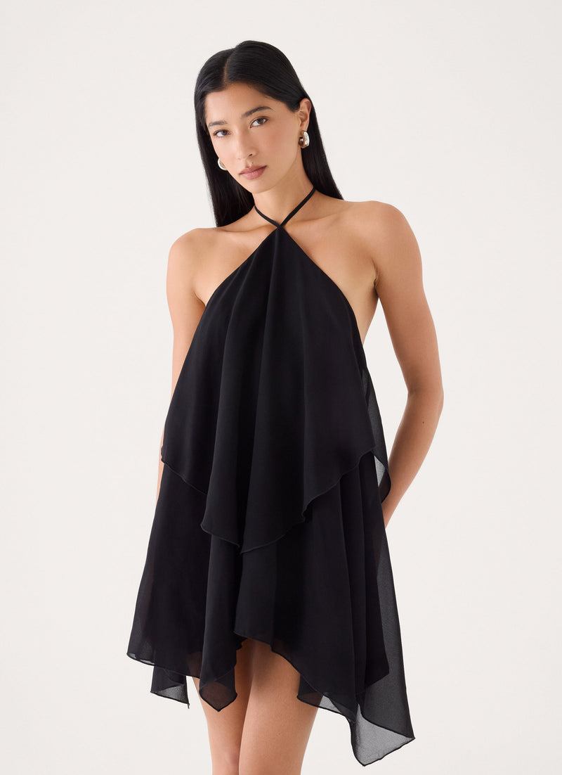 Alecia Mini Dress - Black