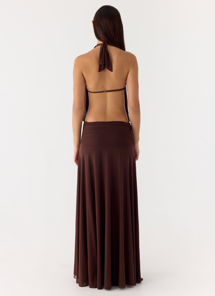 All This Aura Maxi Dress - Chocolate
