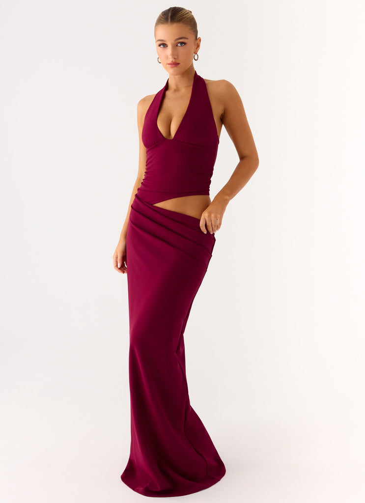 Almost Love Maxi Dress - Plum