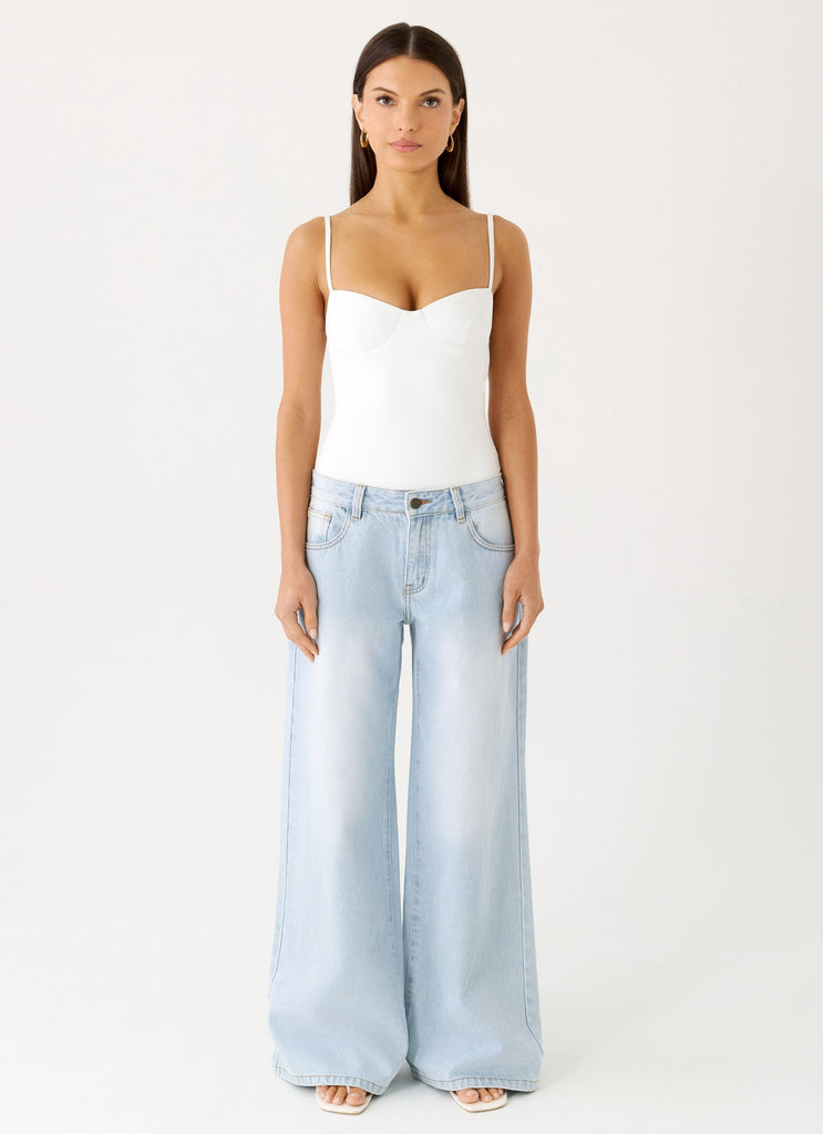 Ame Underwire Bodysuit - White