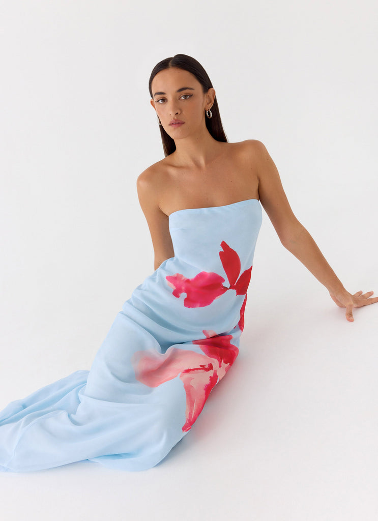 Amelle Maxi Dress - Blue Petal