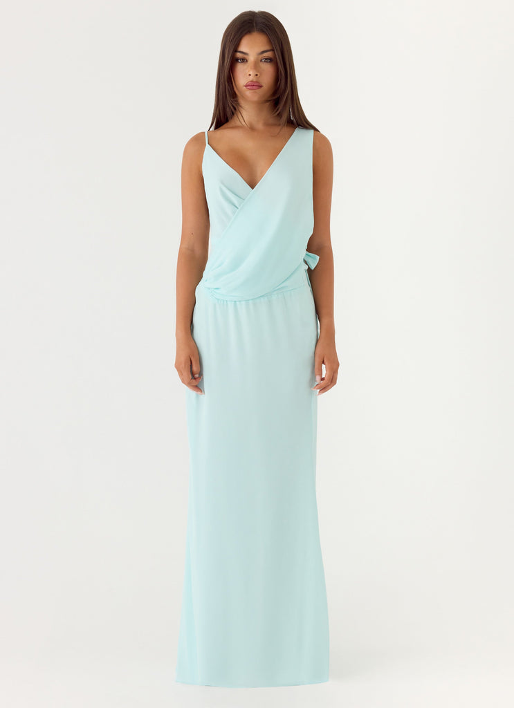 Analia Maxi Dress - Aqua