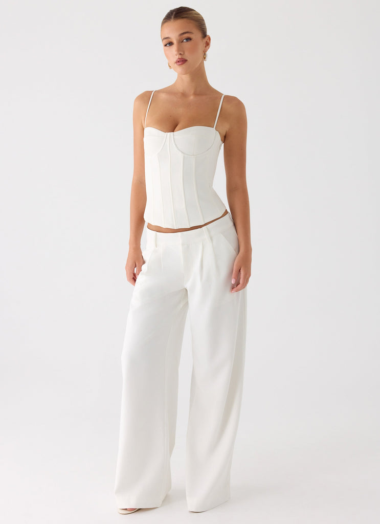Ania Corset Top - Ivory