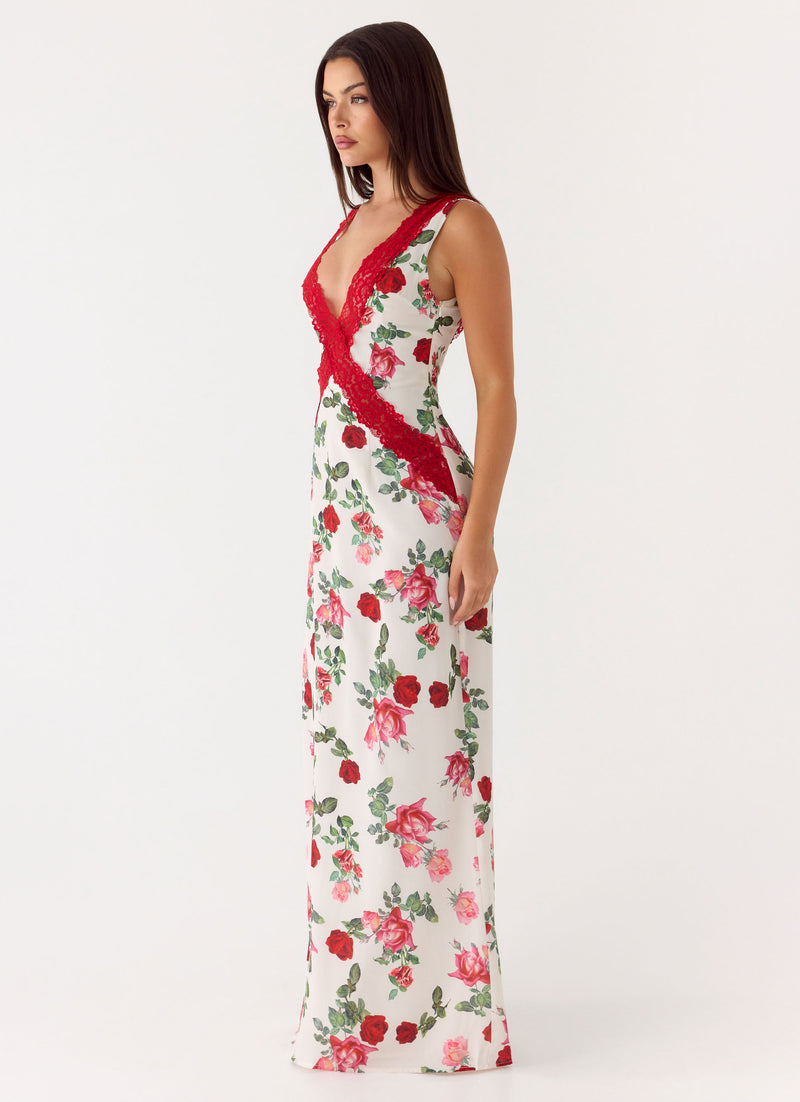 Aoife Maxi Dress - Ivory Bloom
