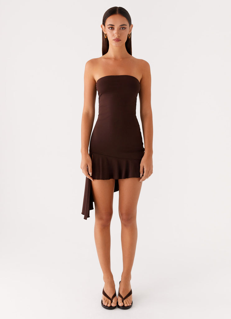 Arianne Mini Dress Chocolate 1