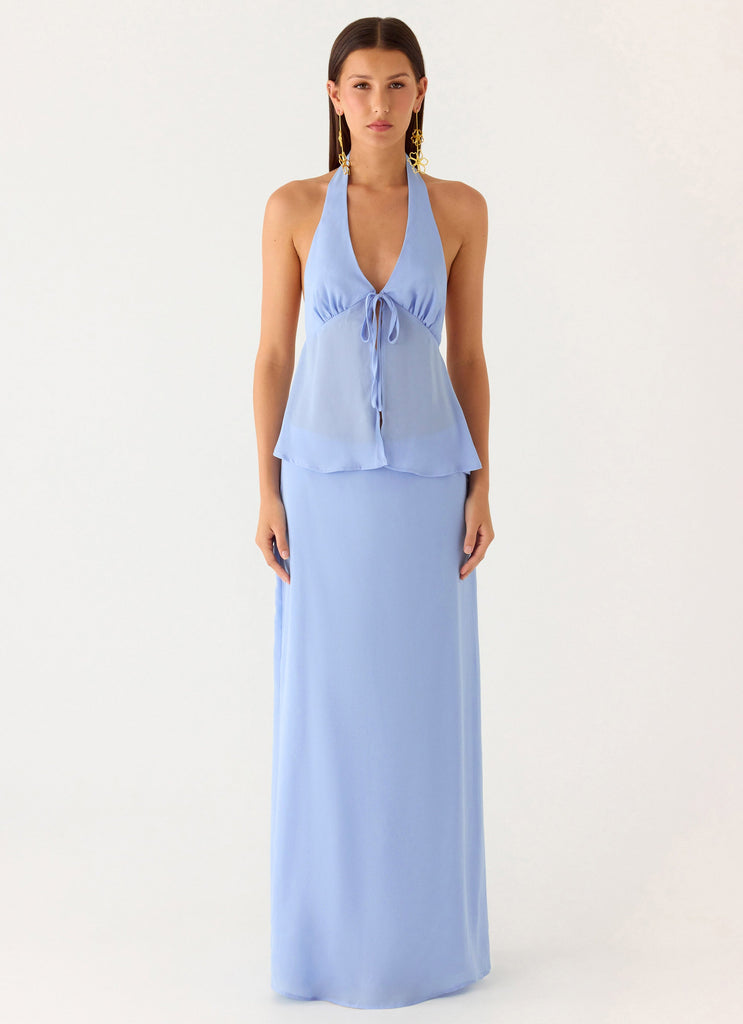 Ashlea Maxi Skirt - Periwinkle