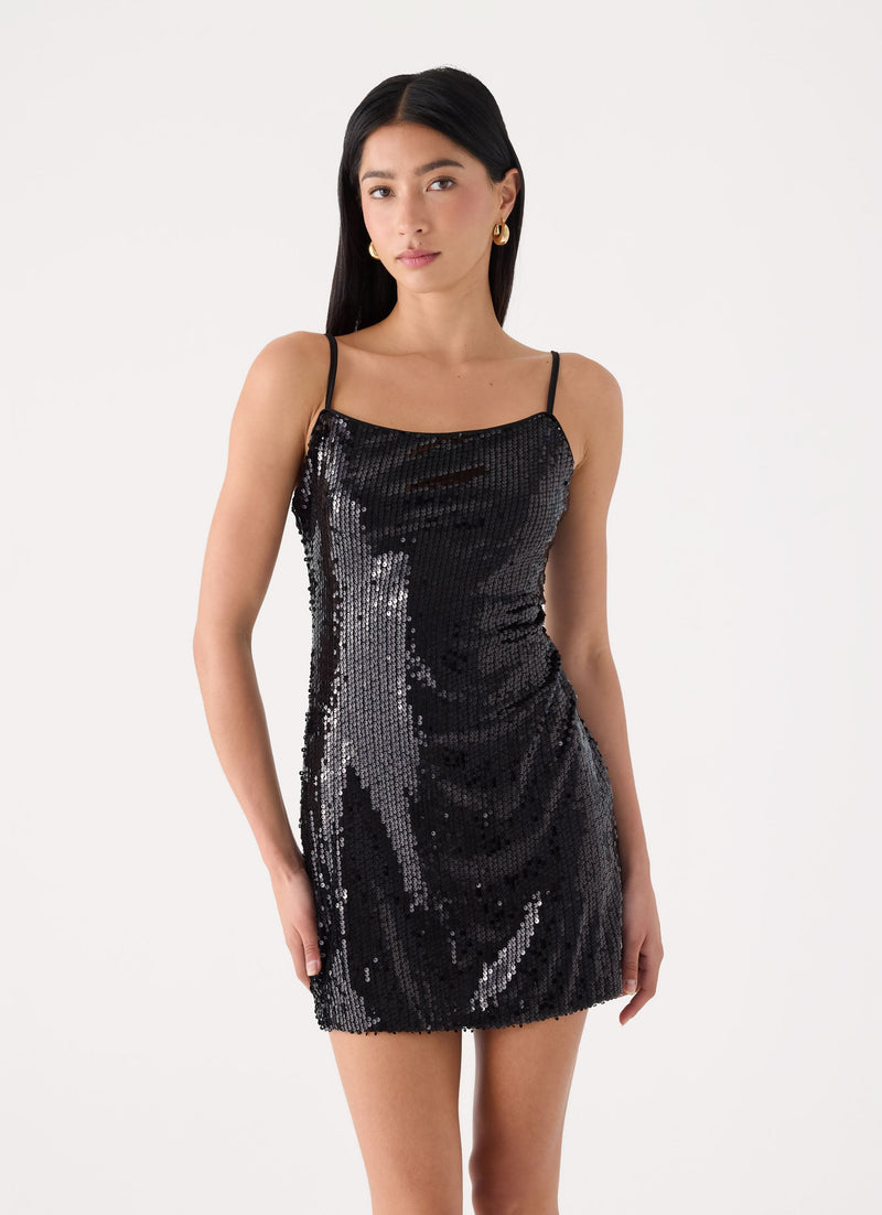 August Mini Dress - Black