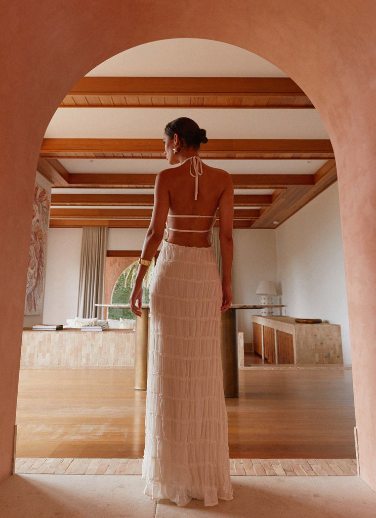Aullie Maxi Dress - Ivory Peppermayo UK Aullie Maxi Dress - Ivory Peppermayo UK