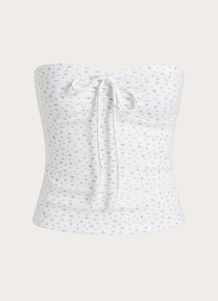 Aurevia Waffle Top - Floral Waffle
