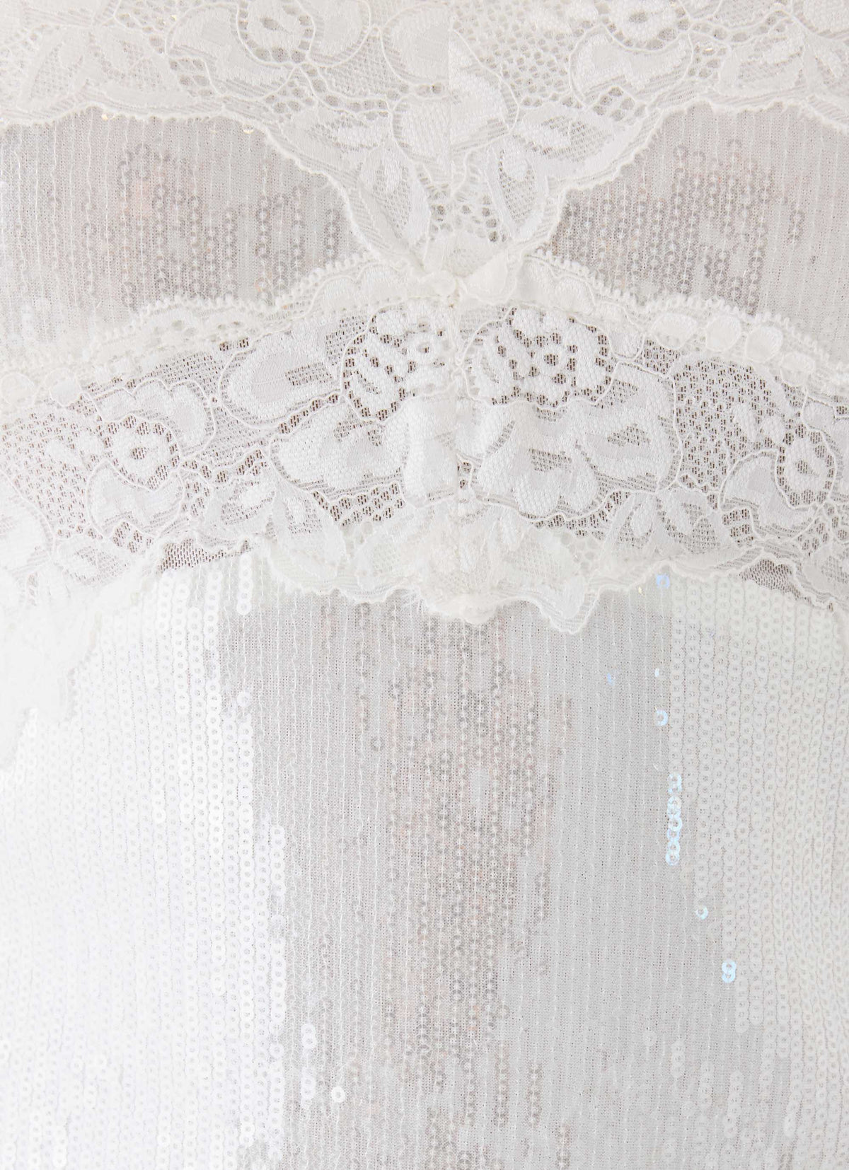 Averie Sequin Mini Dress - White