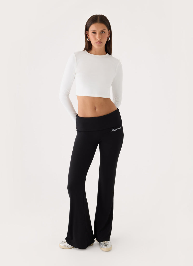 Baby Deluxe Cropped Tee - White