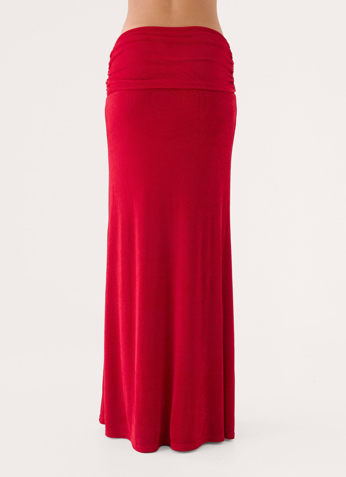 Basmaya Maxi Skirt - Chilli Red