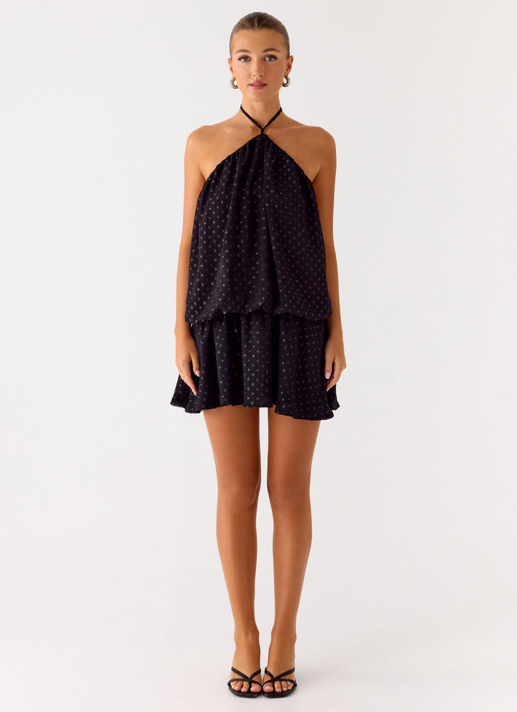 Bet You Wanna Mini Dress - Black