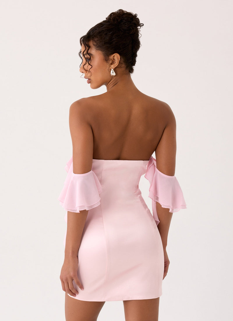 Bex Strapless Mini Dress - Pink