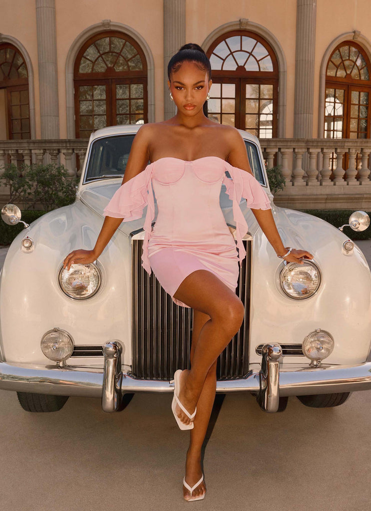 Bex Strapless Mini Dress - Pink