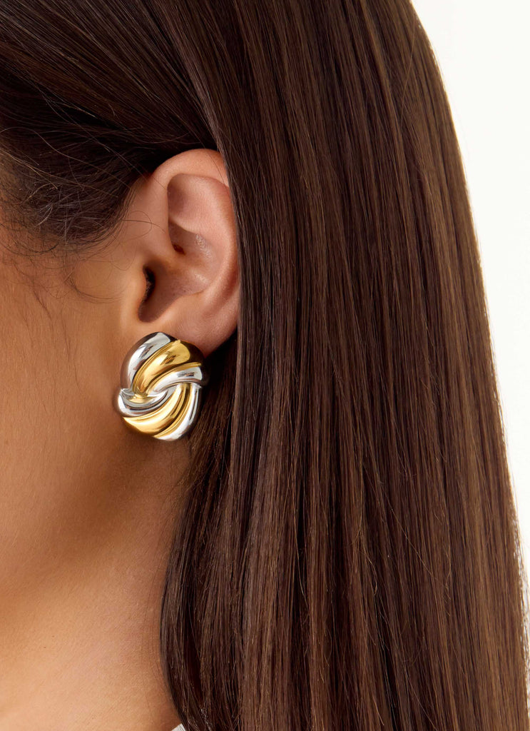 Blur Earrings - Gold/Silver
