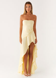 Bodie Maxi Dress - Pastel Yellow