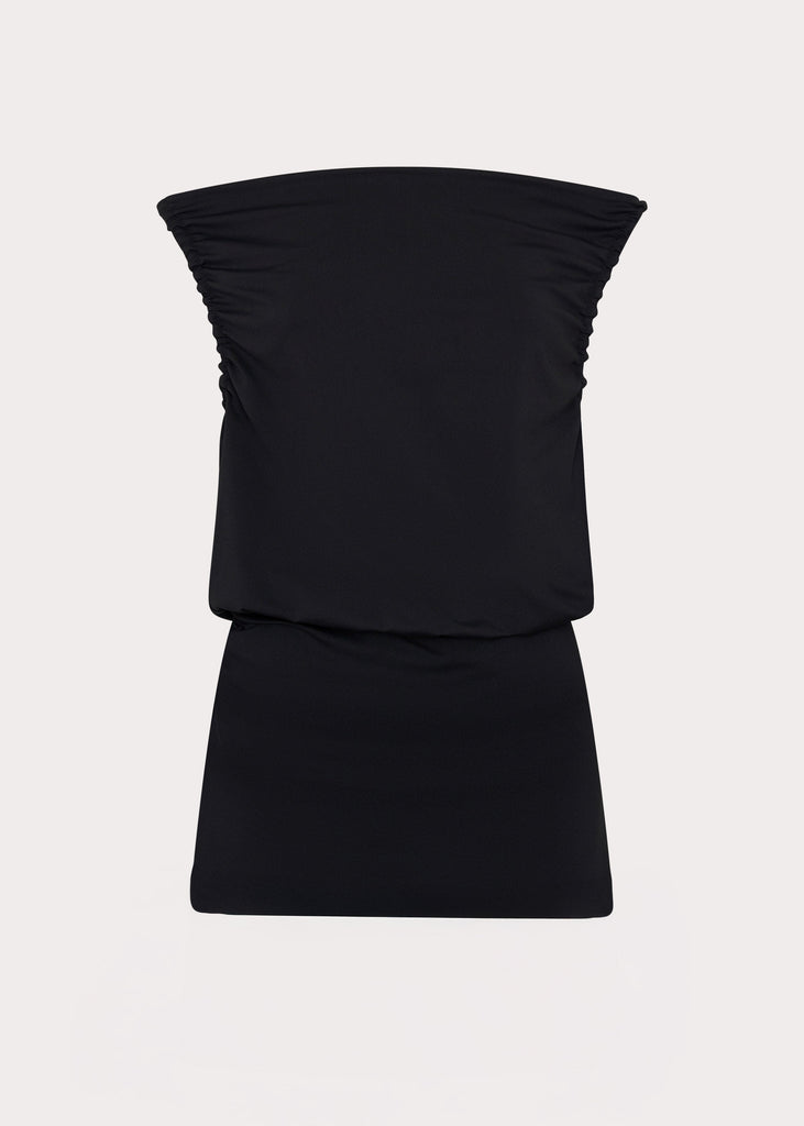 Bonnie Off Shoulder Mini Dress - Black