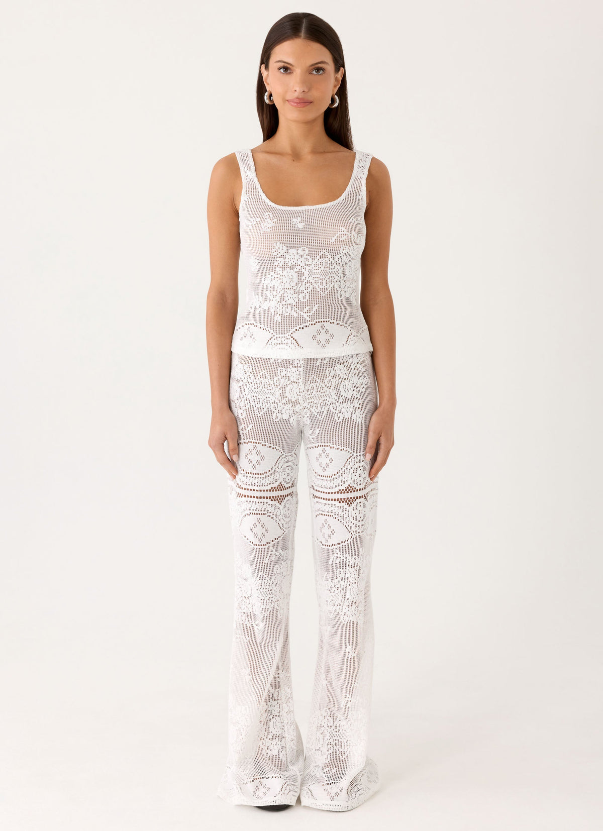 Bosten Low Rise Pants - White