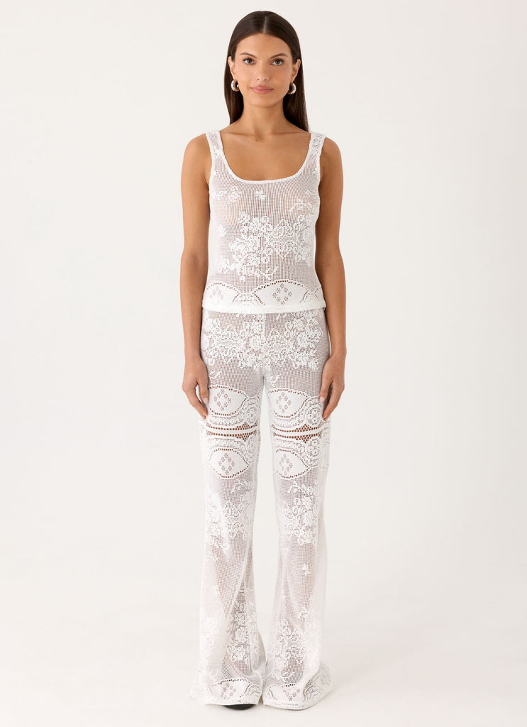 Bosten Low Rise Pants - White