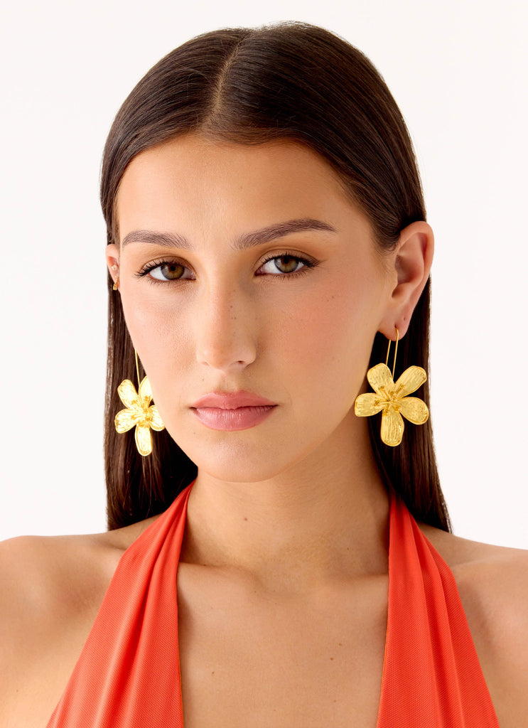 Botanica Drop Earrings - Gold