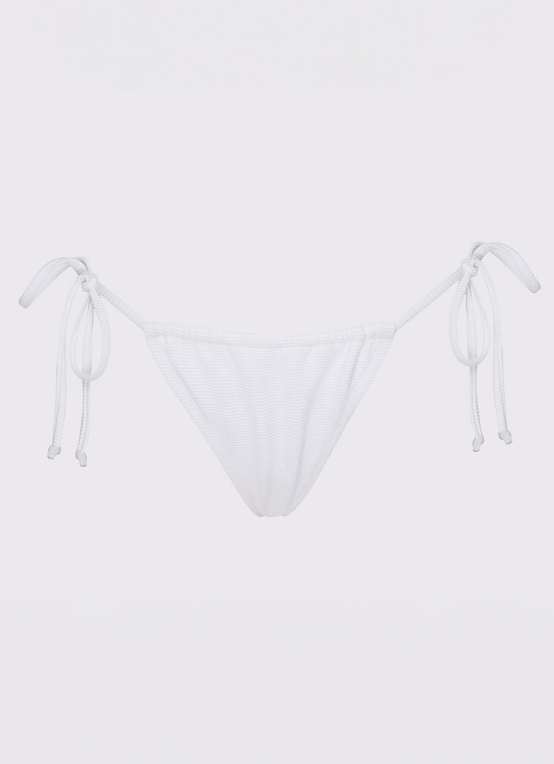 Calista Bikini Bottoms - White