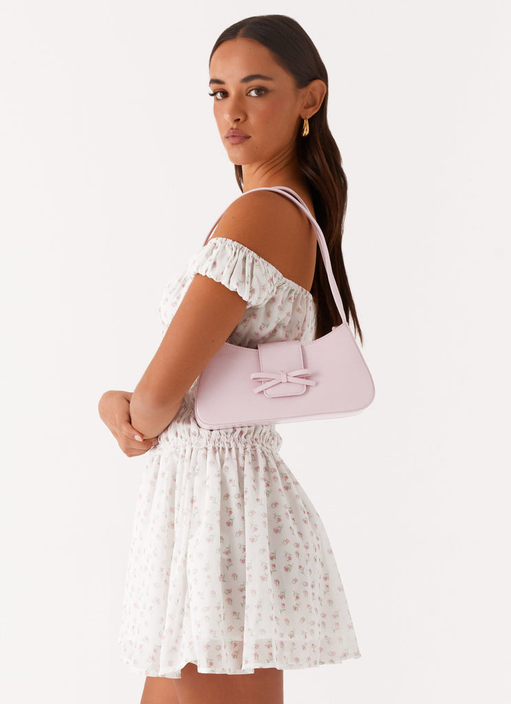 Cara Bow Shoulder Bag - Pink