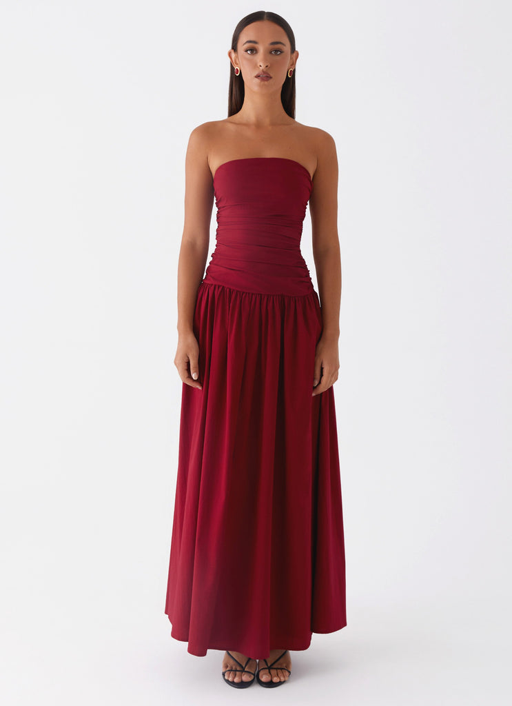 Carmel Maxi Dress - Merlot – Peppermayo UK